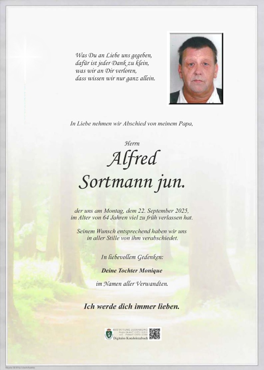 Parte Sortmann Alfred jun.