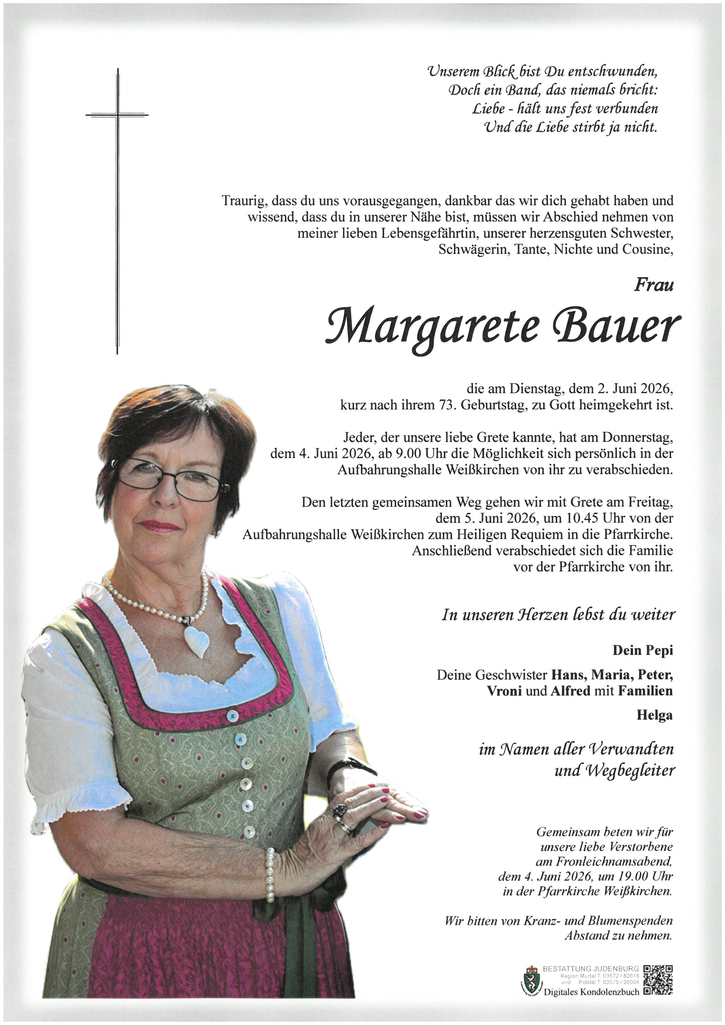 Parte Bauer Margarete