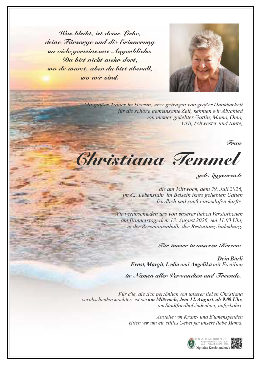 Parte Temmel Christiana