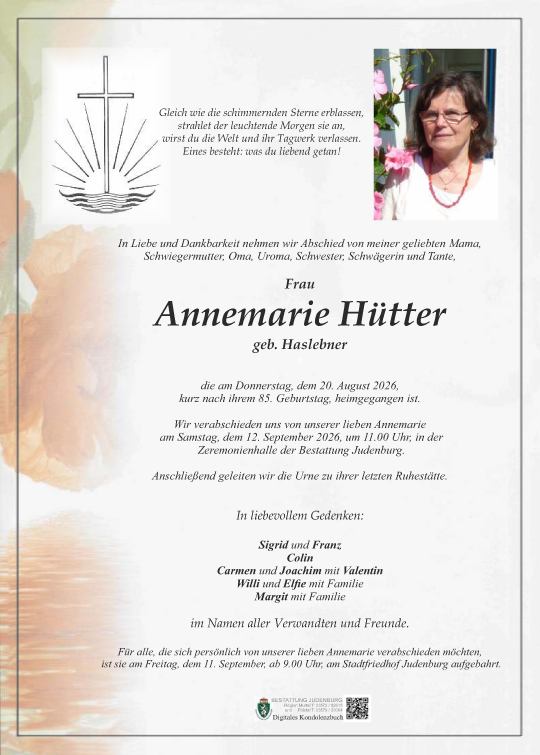 Parte Hütter Annemarie